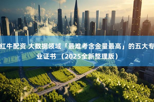 红牛配资 大数据领域「最难考含金量最高」的五大专业证书 （2025全新整理版）